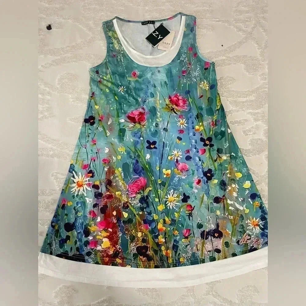 COZY Flower Printed Sundress
